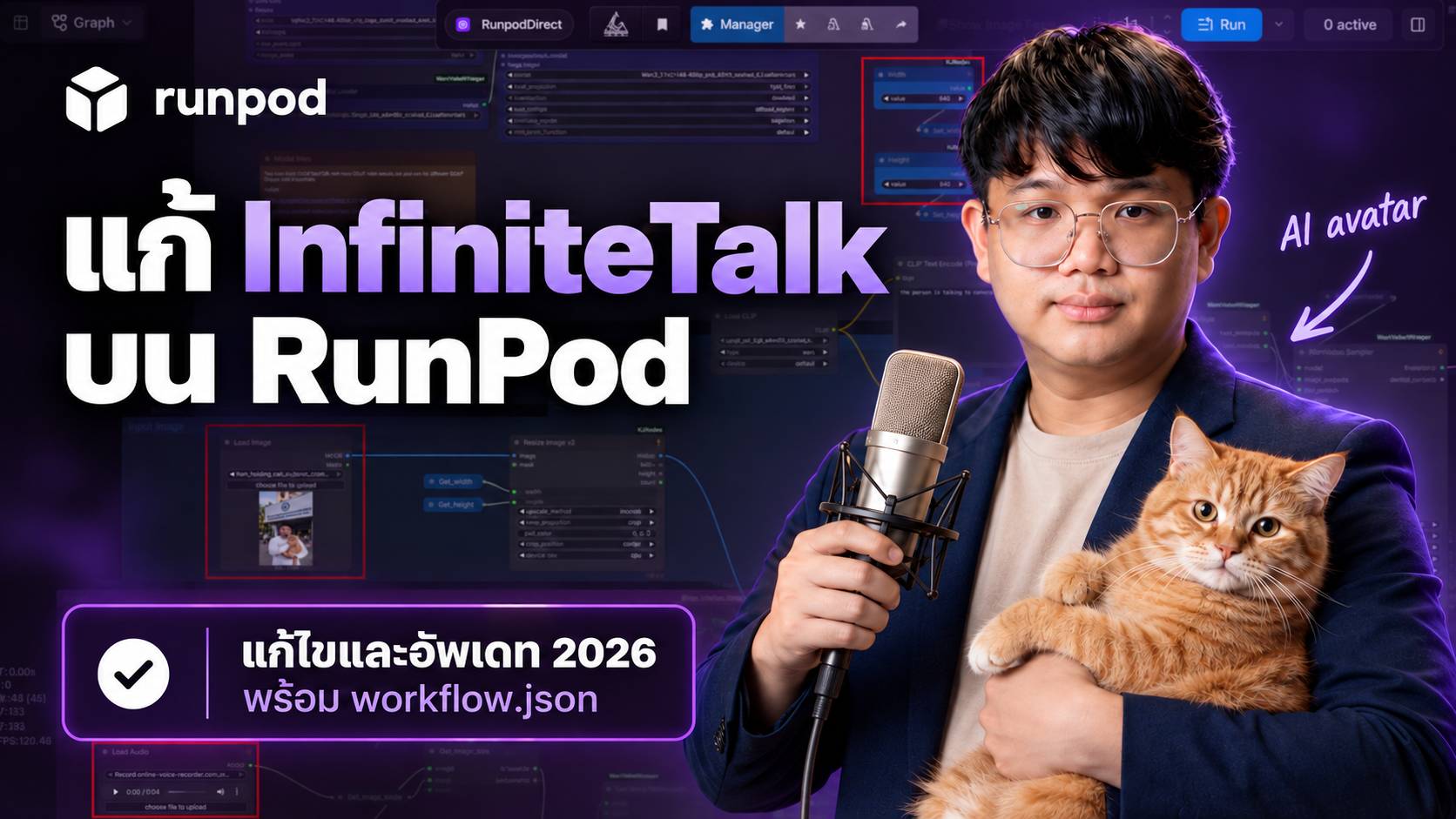 Infinitalk สร้าง Ai Avatar จากภาพเดียว [อัพเดทและแก้ไข 2026]